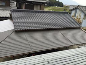 屋根塗装、ガルバリウム鋼板葺替え